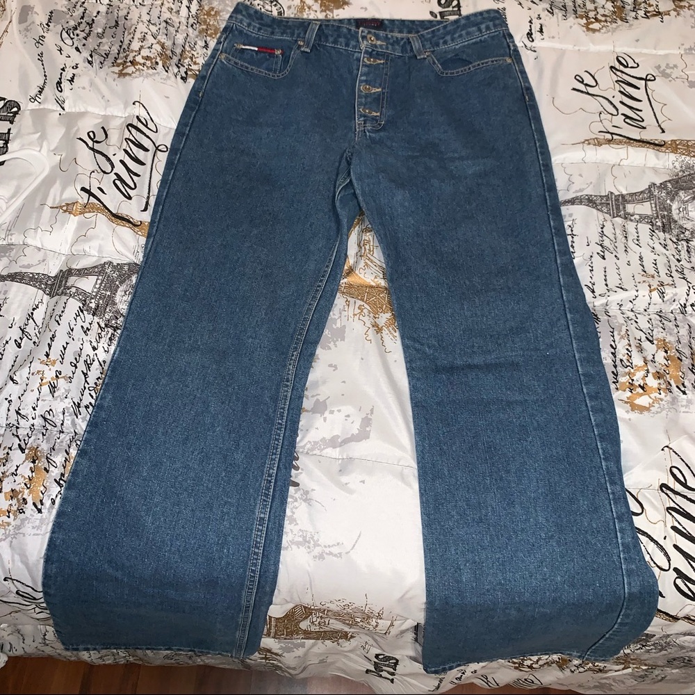 🛍Tommy Hilfiger Button Boot Cut Jeans Sz 11 29x30